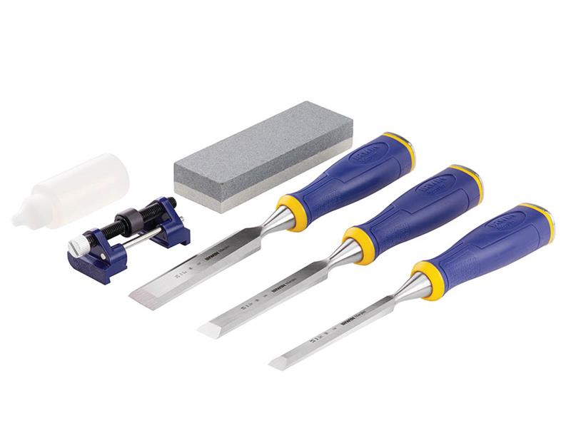 MS500 ProTouch(TM) All-Purpose Chisel Set, 3 Piece + Sharpening Kit