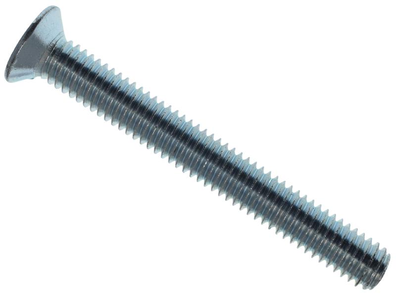 Machine Screw Pozi Compatible CSK ZP M6 x 50mm Box 25