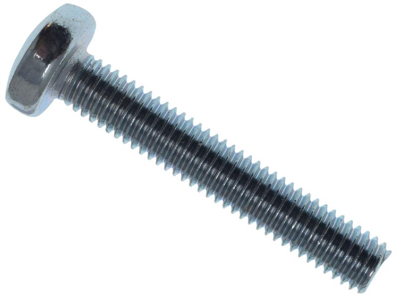 Machine Screw Pozi Compatible Pan Head ZP M5 x 30mm Box 25
