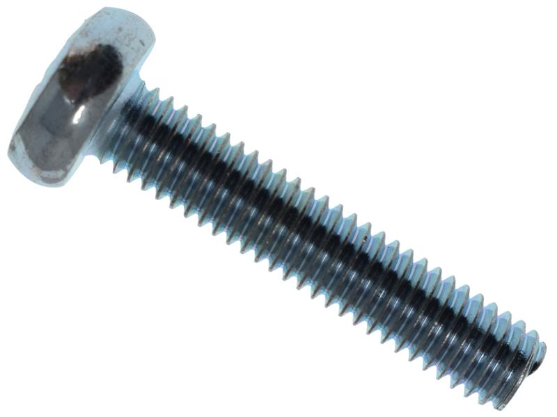 Machine Screw Pozi Compatible Pan Head ZP M6 x 30mm Box 25
