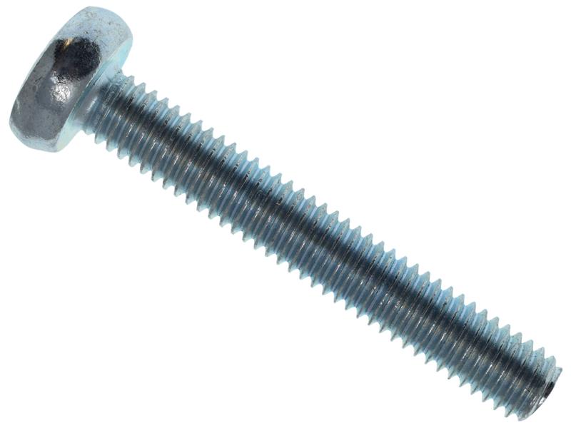 Machine Screw Pozi Compatible Pan Head ZP M6 x 40mm Box 25