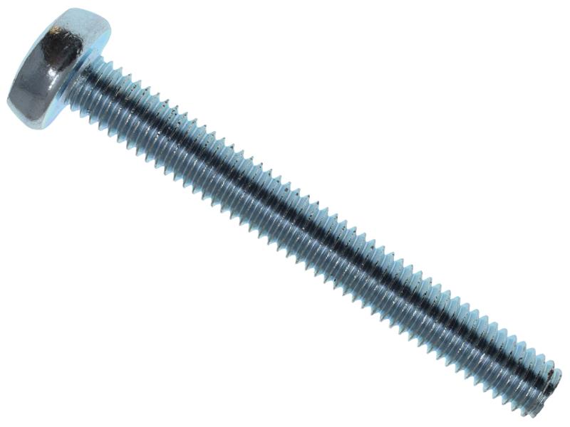 Machine Screw Pozi Compatible Pan Head ZP M6 x 50mm Box 25