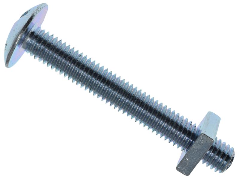 Roofing Bolt & Nut ZP M8 x 60mm (Box 25)