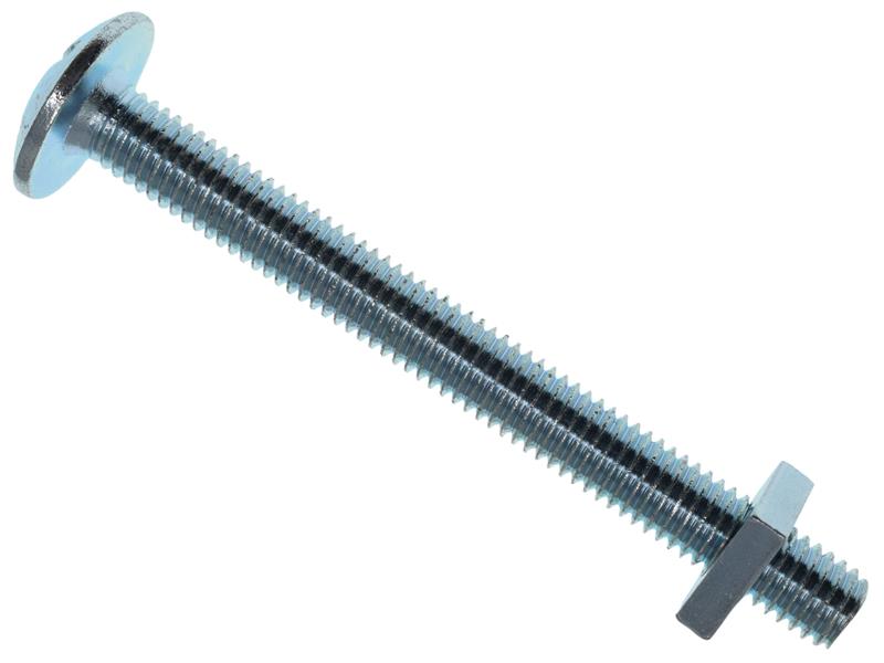 Roofing Bolt & Nut ZP M8 x 80mm (Box 25)