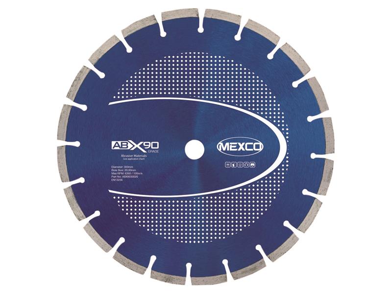 Abrasive Materials X90 Grade Diamond Blade 300 x 20mm