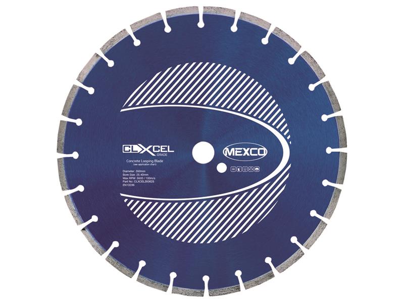 Concrete Looping Diamond Blade 350 x 25.4mm x 6mm Width