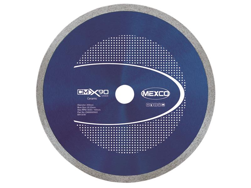 X90 Grade Ceramic Materials Diamond Blade 200 x 22.23mm