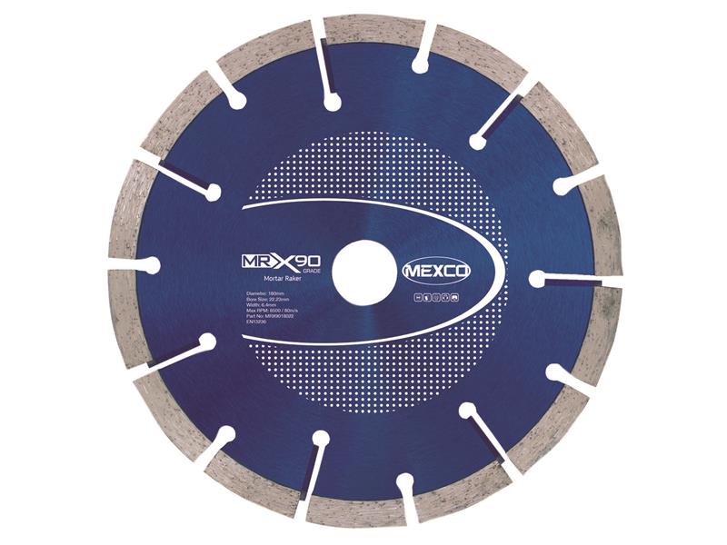 X90 Grade Mortar Raking Diamond Blade 180 x 22mm