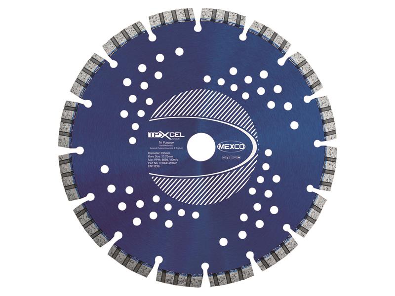 XCEL Grade Tri-Purpose Diamond Blade 230 x 22mm