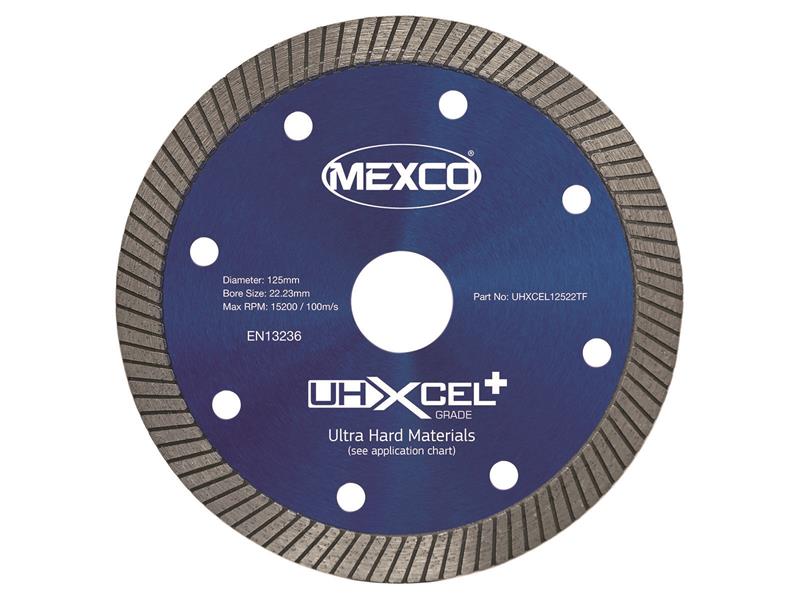 UHXCEL+ Ultra Hard Plus Diamond Blade 125 x 22mm