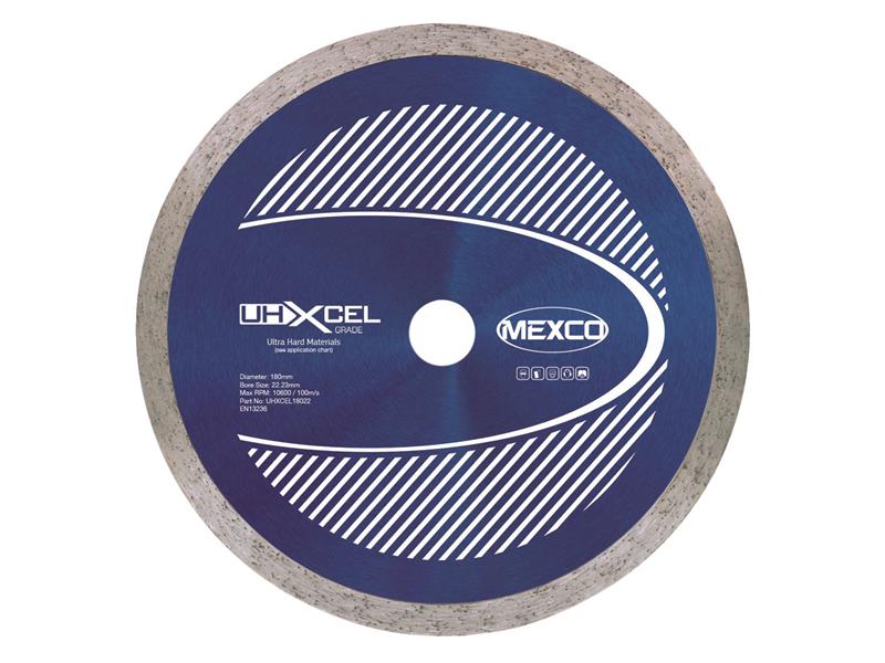 UHXCEL Ultra Hard Materials Diamond Blade 180 x 22mm