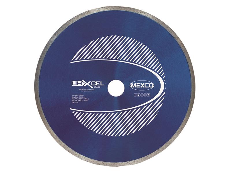 UHXCEL Ultra Hard Materials Diamond Blade 250 x 25.4mm