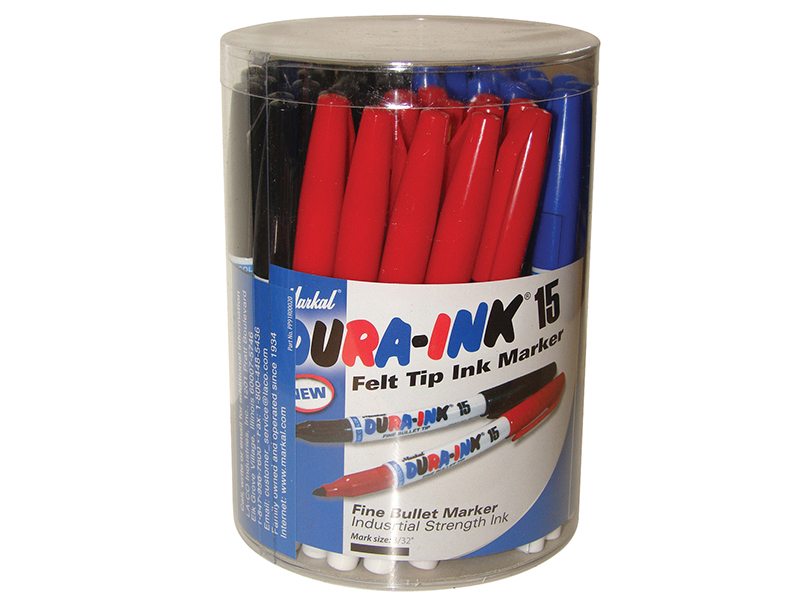 DURA-INK(R) 15 Fine Tip Marker Mixed Colours (Tub 48)
