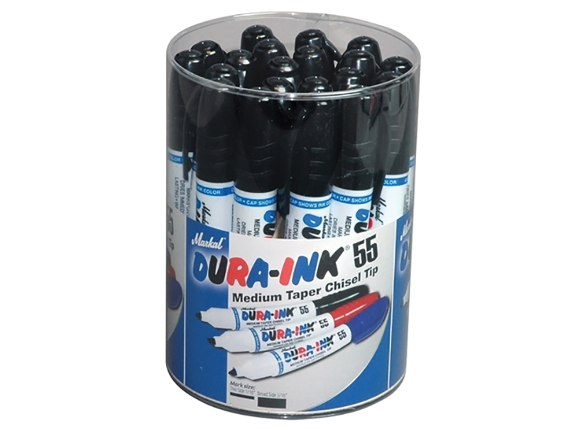 DURA-INK(R) 55 Medium Taper Marker Black (Tub 20)