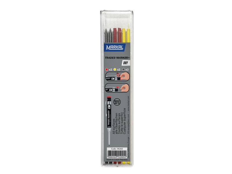 TRADES-MARKER(R) DRY Assorted Refills (Pack 6)