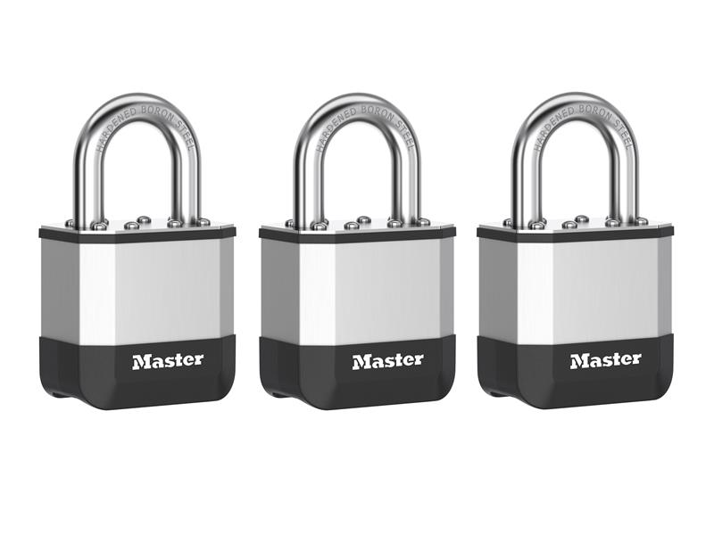 Elite(TM) Laminated 45mm Padlock - 25mm Shackle (Pack of 3)