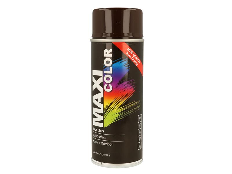 MaxiColor Spray Gloss Choco Brown RAL8017 400ml