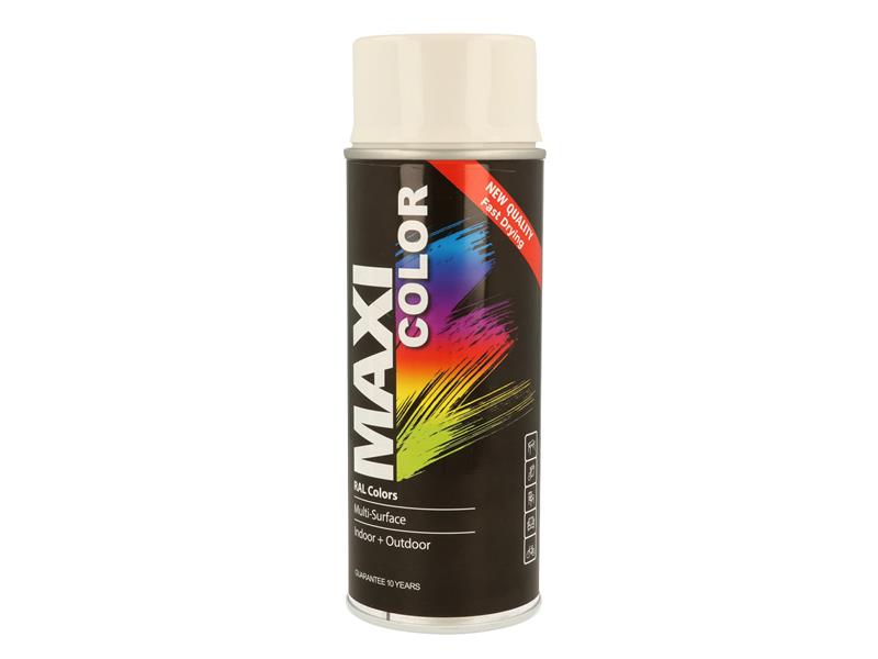 MaxiColor Spray Gloss White RAL9010 400ml