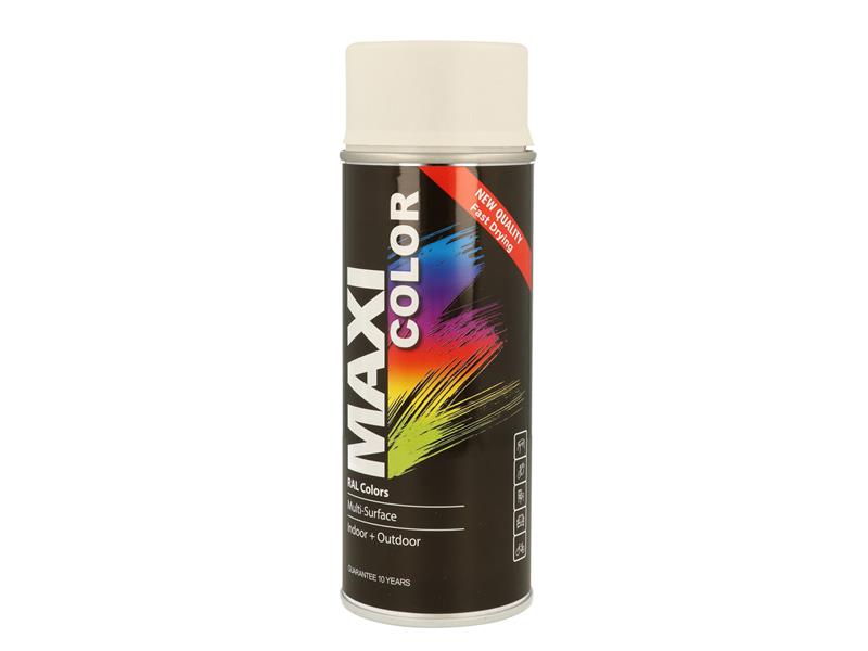 MaxiColor Spray Satin Brilliant White RAL9016 400ml
