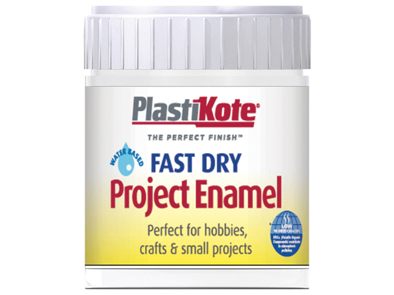 Fast Dry Enamel Paint B4 Bottle Gloss White 59ml