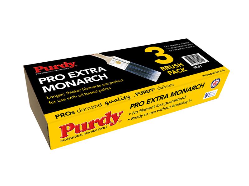 Pro-Extra(R) Monarch(TM) Brush Set, 3 Piece