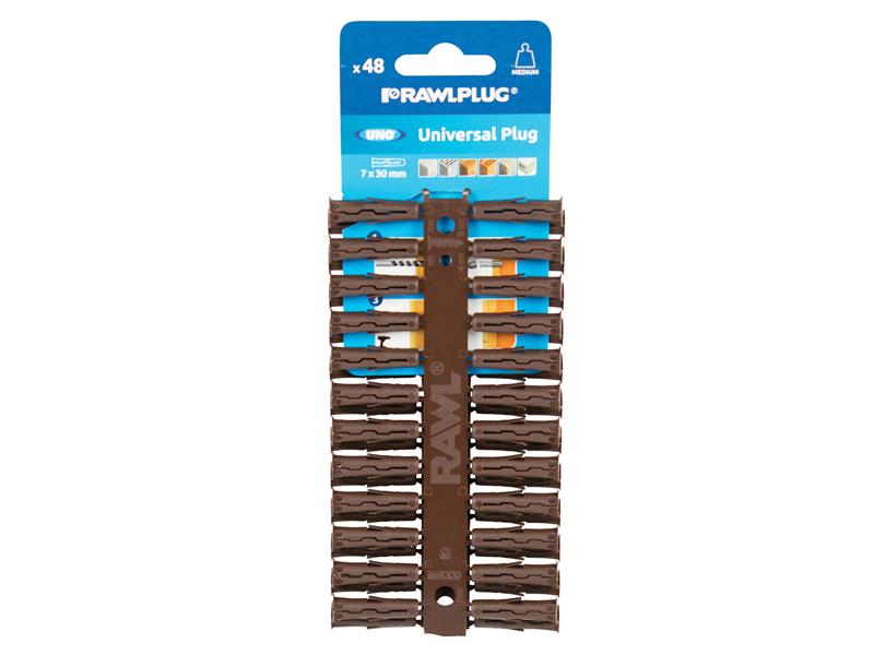 Brown UNO(R) Plugs 7 x 30mm (Card 48)