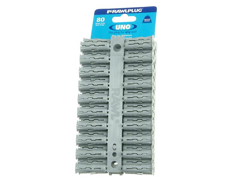 Grey UNO(R) Plugs 10 x 36mm (Card 80)