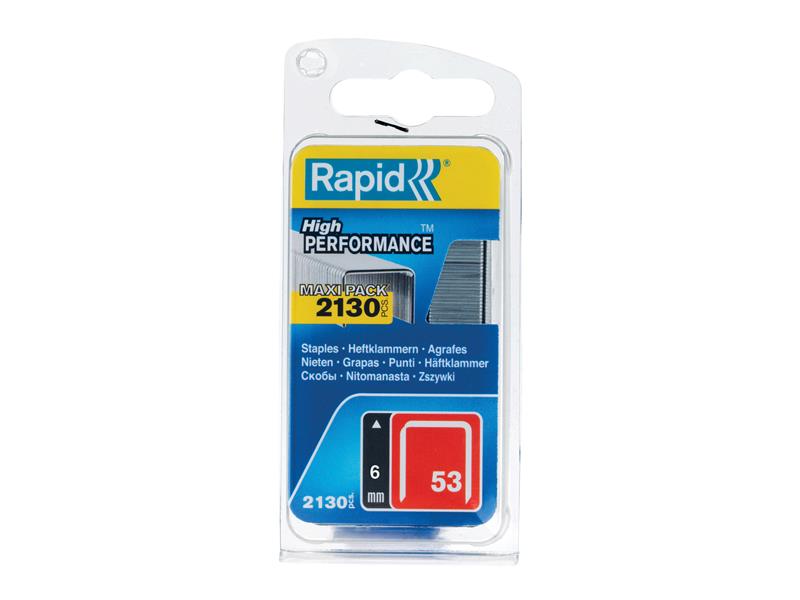 53/6B 6mm Galvanised Staples (Pack 2000)