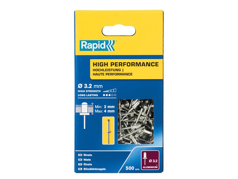 High Performance Rivets 3.2 x 8mm (Box 500)