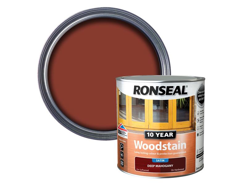 10 Year Woodstain Deep Mahogany 2.5 litre