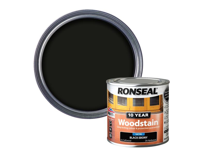 10 Year Woodstain Ebony 250ml