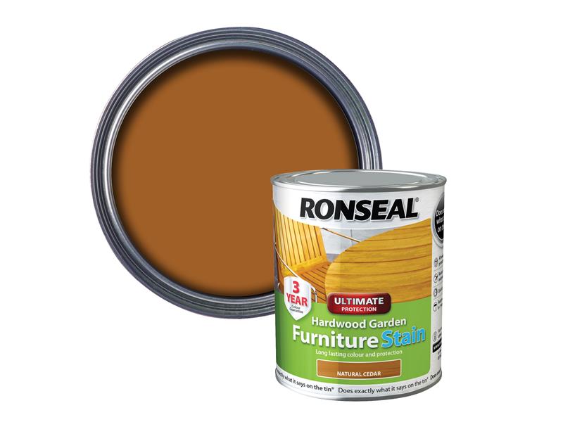 Ultimate Protection Hardwood Garden Furniture Stain Natural Cedar 750ml