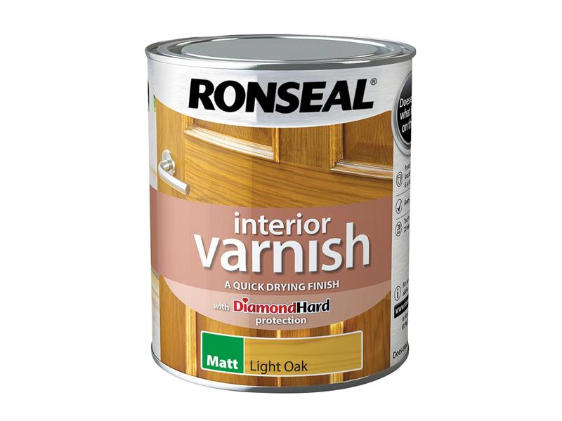 Interior Varnish Quick Dry Matt Light Oak 750ml