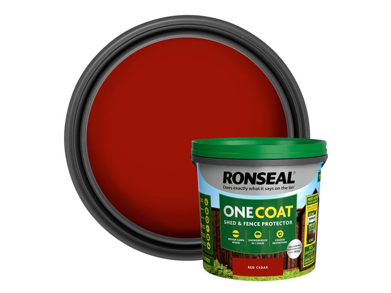 One Coat Shed & Fence Protection Red Cedar 5 litre