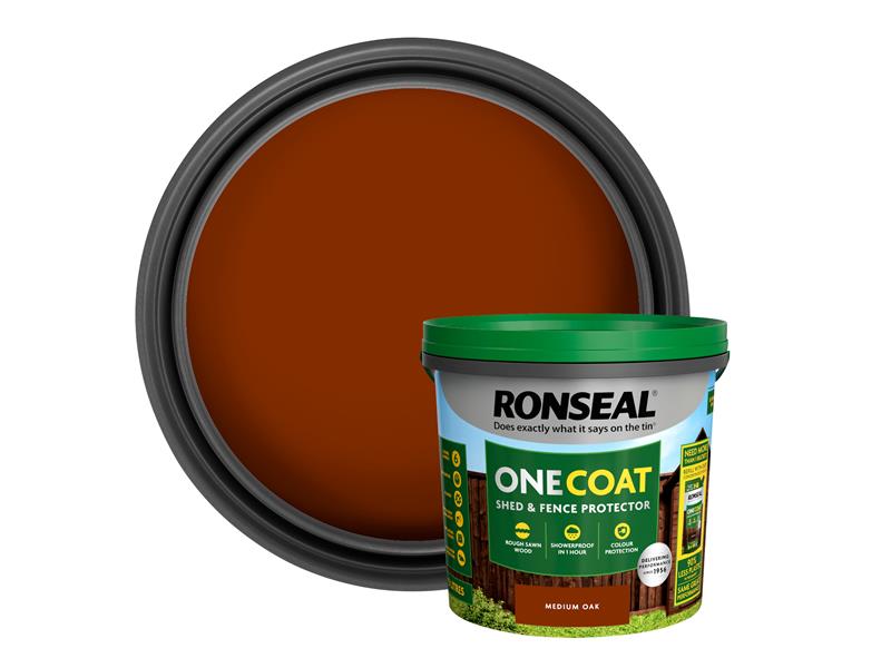 One Coat Shed & Fence Protection Medium Oak 5 litre
