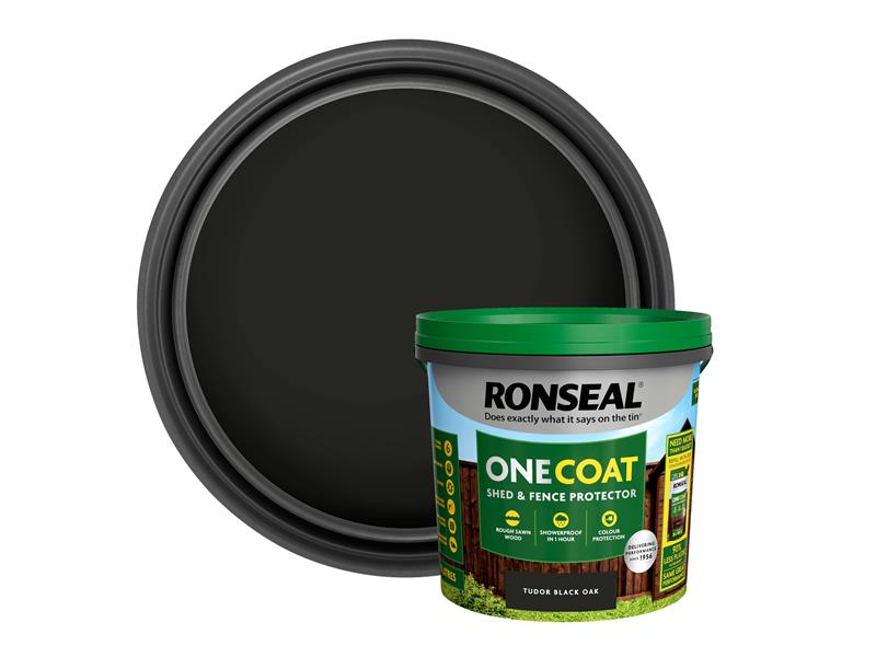 One Coat Shed & Fence Protection Tudor Black Oak 5 litre