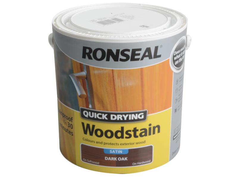 Quick Drying Woodstain Satin Dark Oak 2.5 litre