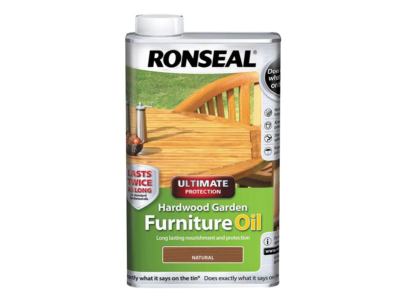Ultimate Protection Hardwood Garden Furniture Oil Natural Clear 500ml