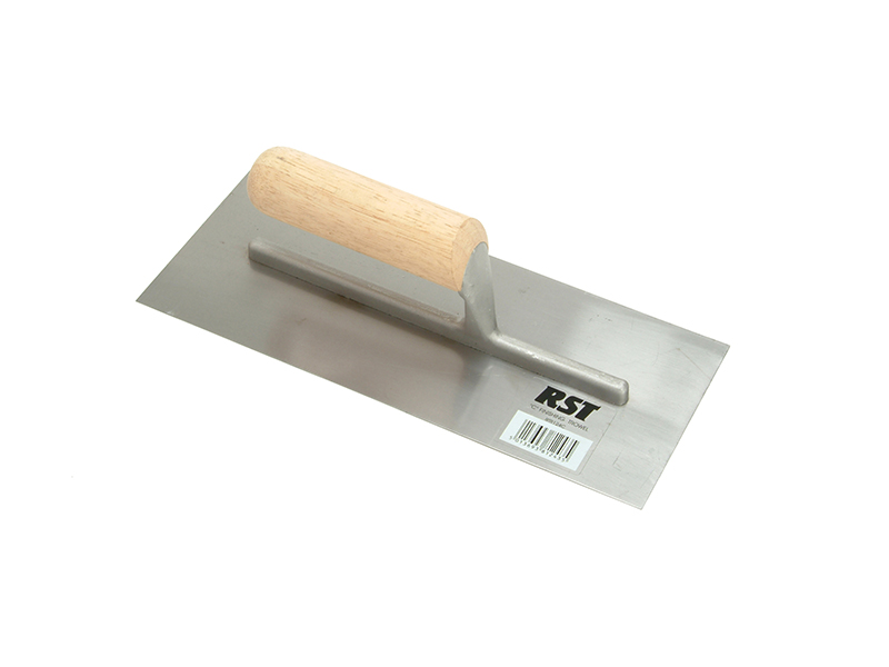 Plasterers Finishing Trowel Straight Wooden Handle 11 x 4.1/2in