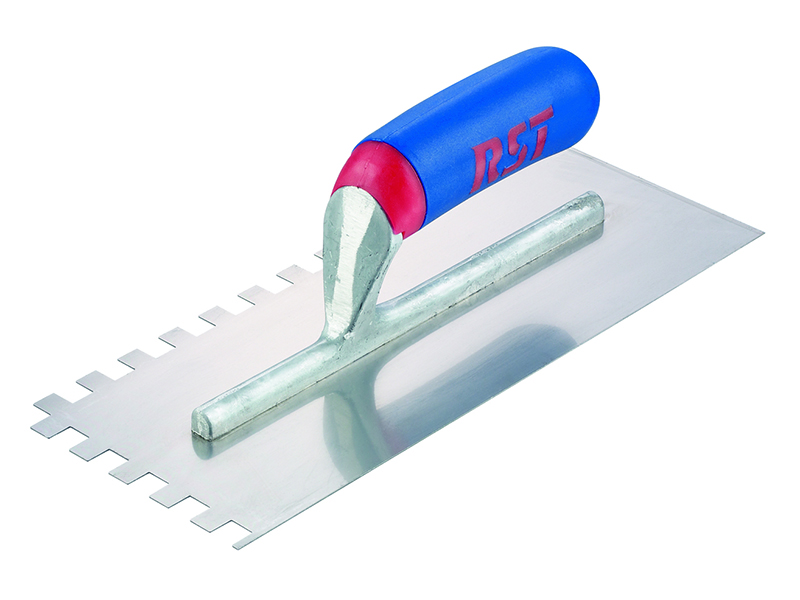 Notched Trowel Square 10mm2 Soft Touch Handle 11 x 4.1/2in
