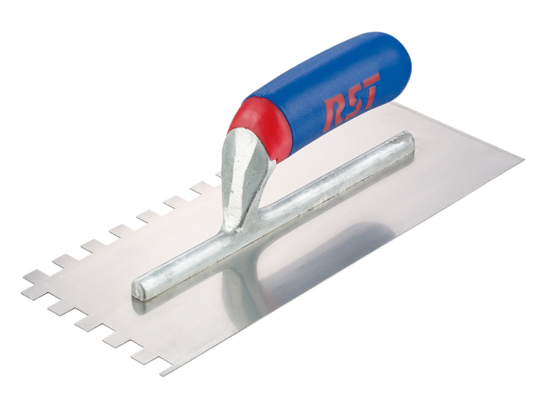 Notched Trowel Square 6mm2 Soft Touch Handle 11 x 4.1/2in