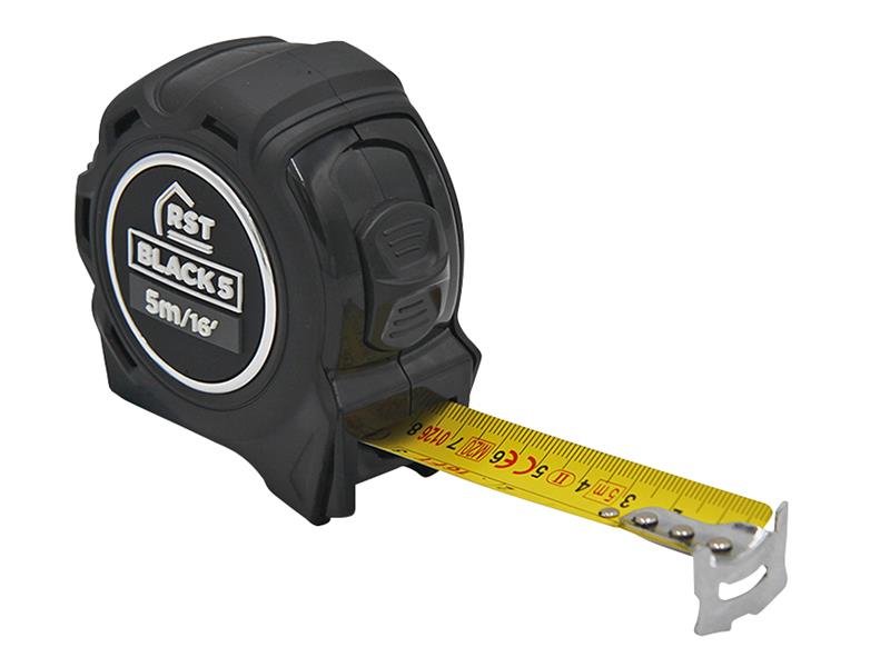 Black Tape Measure 5m/16ft (Width 25mm)