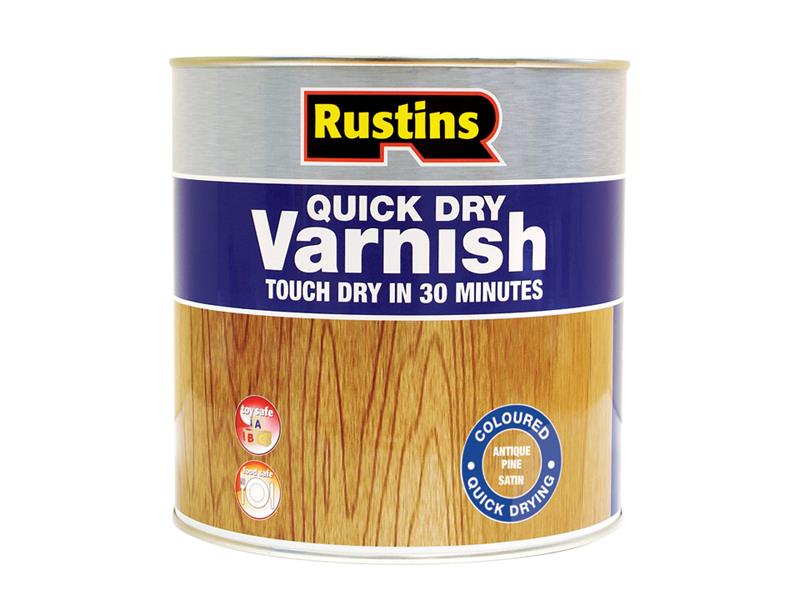 Quick Dry Colour Varnish Satin Pine 250ml