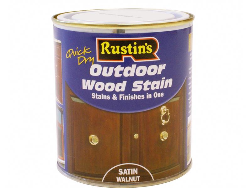 Quick Dry Exterior Woodstain Satin Walnut 250ml