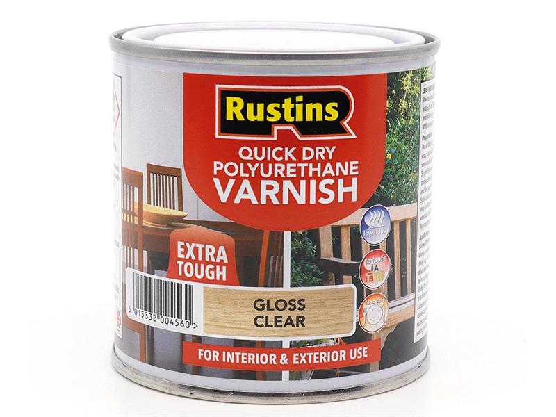 Quick Dry Polyurethane Varnish Gloss Clear 250ml POGCW250
