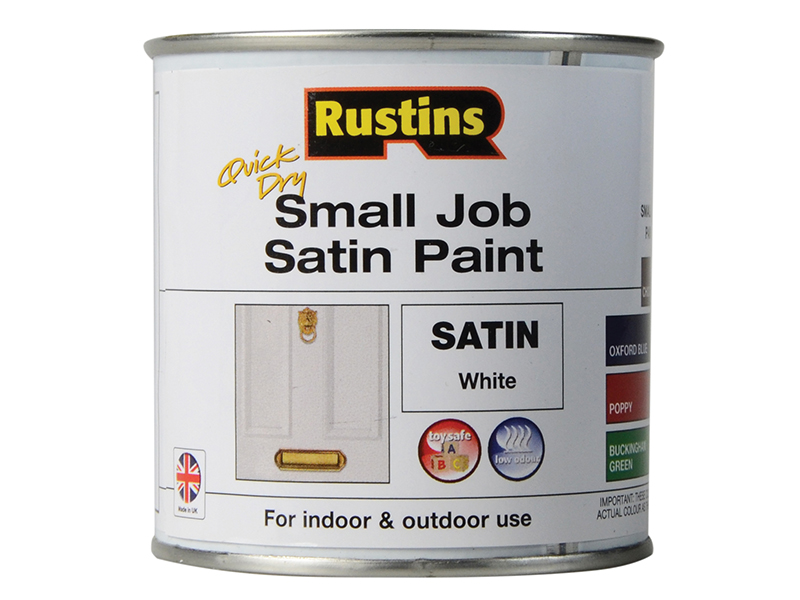 Quick Dry Small Job Satin Paint White 250ml