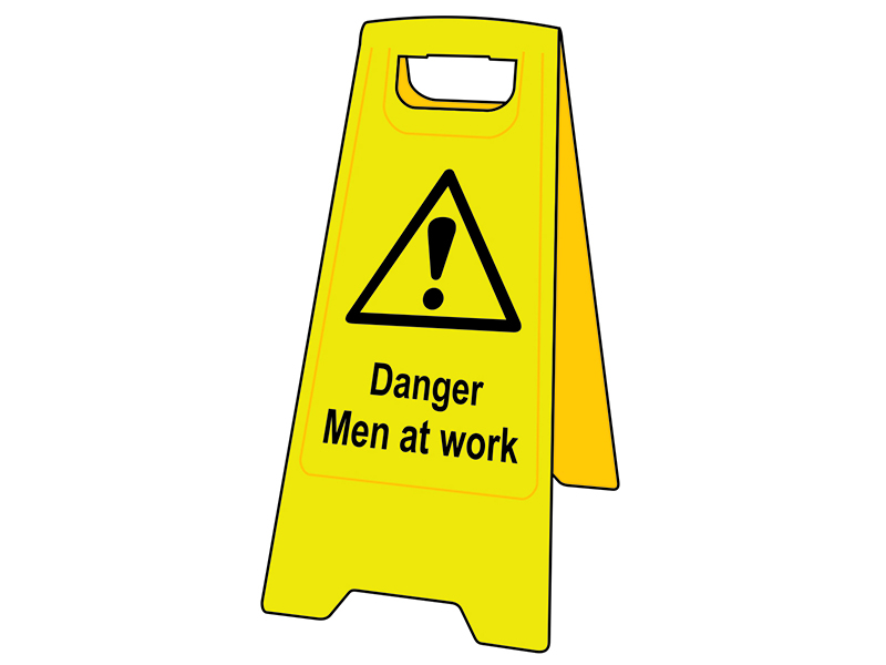 Danger Men At Work - Heavy Duty A Board