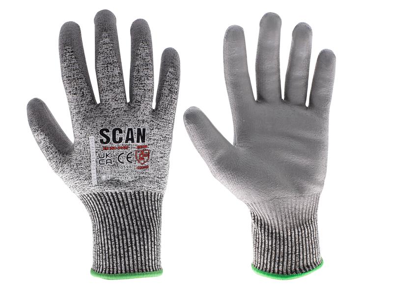 PU Palm Cut D Gloves - L (Size 9)