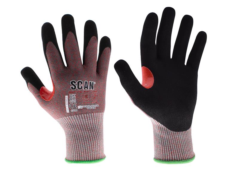 Nitrile Palm Cut F Gloves - L (Size 9)