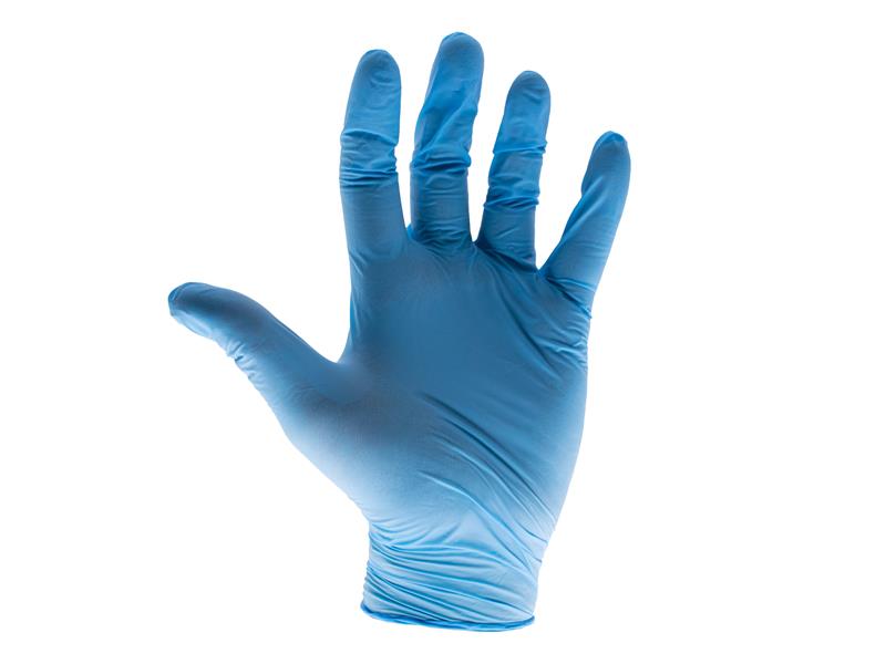 Blue Nitrile Disposable Gloves Medium (Box of 100)